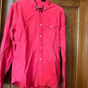 Supreme Longe Sleeve Button Up (Red)
